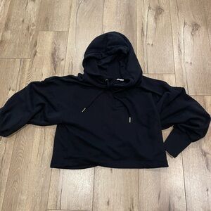 ba&sh Black Cropped Hoodie
